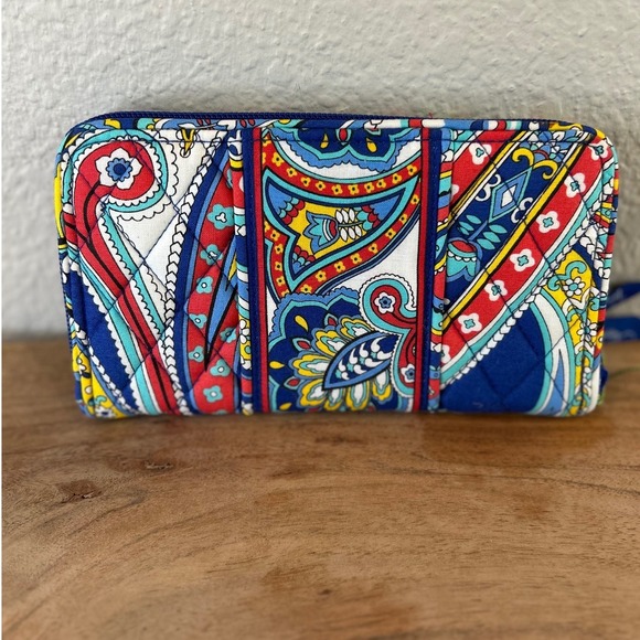 Vera Bradley Marina Paisley Accordion Zip Wallet 11887-141 NWT - Picture 4 of 7